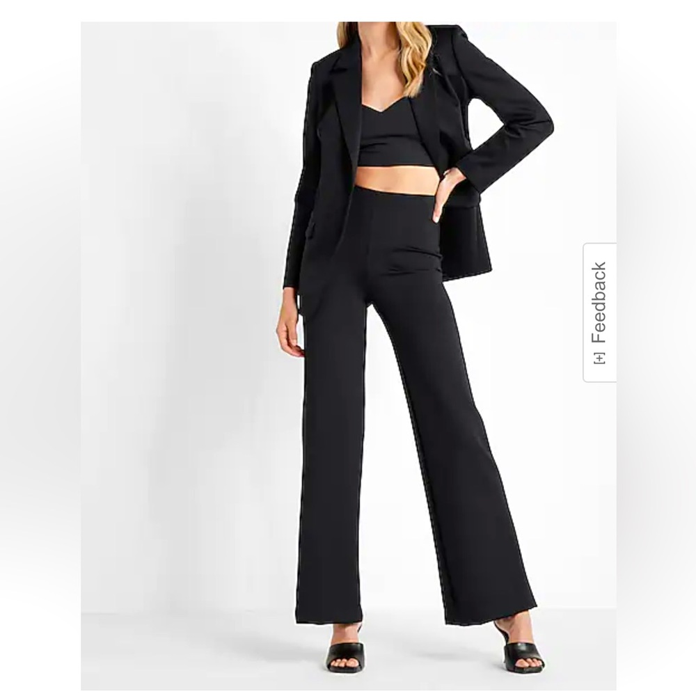 Express, Black,  Body Contour Super High Waisted, flare Pant Size XS